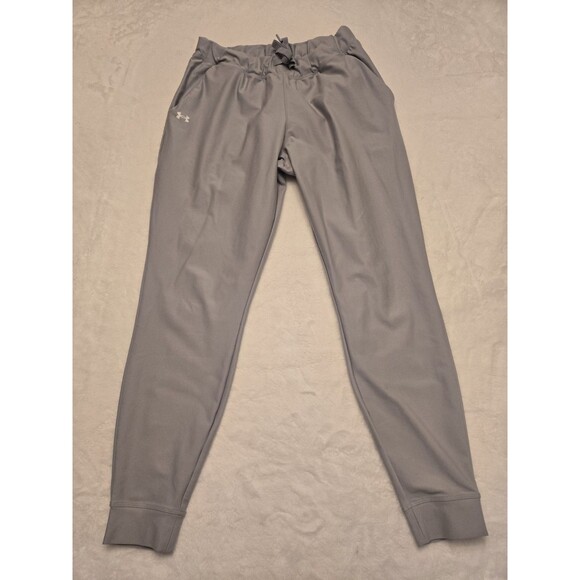 Under Armour Gray Jogger Pants Size Medium Drawstring Pockets - Picture 1 of 8